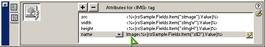 Select the plus symbol and proceed with adding the name attribute